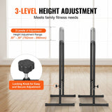 Dip Bars, 200 kg Capacity, Heave Duty Dip Stand Station with Adjustable Height, Fitness Workout Dip Bar Station Stabilizer Parallette Push Up Stand, Parallel Bars for Strength Training Home Gym