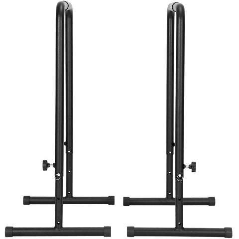 Dip Bars, 200 kg Capacity, Heave Duty Dip Stand Station with Adjustable Height, Fitness Workout Dip Bar Station Stabilizer Parallette Push Up Stand, Parallel Bars for Strength Training Home Gym