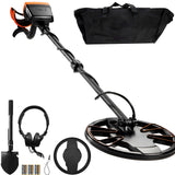 Metal Detector for Adults&Kids, 250mm, Professional Adjustable Higher Accuracy Gold Detector, IP68 Waterproof Coil with LCD Display 7 Modes Advanced DSP Chip, for Detecting Gold Treasure Hunting