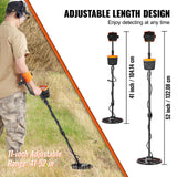 Metal Detector for Adults&Kids, 250mm, Professional Adjustable Higher Accuracy Gold Detector, IP68 Waterproof Coil with LCD Display 7 Modes Advanced DSP Chip, for Detecting Gold Treasure Hunting