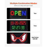 27x14in Programmable LED Sign Digital Scrolling Display Board P5 Fullcolor