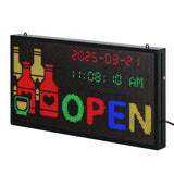 27x14in Programmable LED Sign Digital Scrolling Display Board P5 Fullcolor