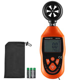 Handheld Anemometer, -10℃ to 45℃, Digital Wind Speed Meter Gauge with LED Backlight Screen, Measures Wind Velocity Wind Temperature Air Flow Wind Chill, for Sailing Surfing Drone Flying HVAC