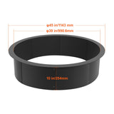 Fire Pit Ring Round 45 Inch Outer Steel Liner DIY Campfire Ring Firepit