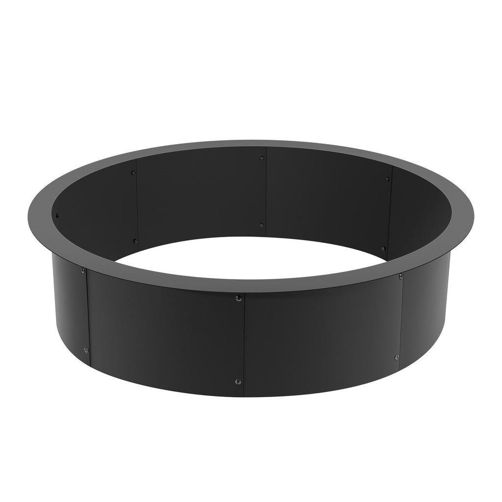Fire Pit Ring Round 45 Inch Outer Steel Liner DIY Campfire Ring Firepit