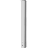 Mailbox Post, 43"" High Mailbox Stand, White Powder-Coated Mail Box Post Kit, Q235 Steel Post Stand Surface Mount Post for Sidewalk and Street Curbside, Universal Mail Post for Outdoor Mailbox