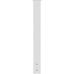 VEVOR Mailbox Post, 43"" High Mailbox Stand, White Powder-Coated Mail Box Post Kit, Q235 Steel Post Stand Surface Mount Post for Sidewalk and Street Curbside, Universal Mail Post for Outdoor Mailbox