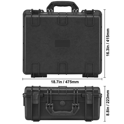 Hard Pistol Cases with Pre-cut Lining Lockable Pistol Case for 5 Pistol
