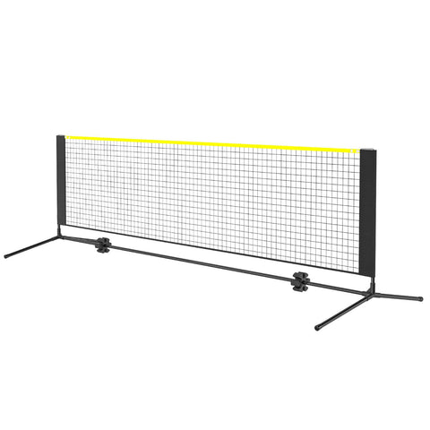 Badminton Net, Height Adjustable Volleyball Net, 10ft Wide Foldable Pickleball Net, Portable Easy Setup Tennis Net Set with Poles, Stand and Carry Bag, for Kids Backyard Game Indoor Outdoor Use