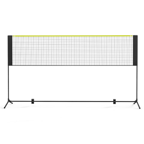 Badminton Net, Height Adjustable Volleyball Net, 10ft Wide Foldable Pickleball Net, Portable Easy Setup Tennis Net Set with Poles, Stand and Carry Bag, for Kids Backyard Game Indoor Outdoor Use