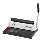 Coil Spiral Binding Machine, Manual Book Maker 34-Holes Binding 120 Sheets, Punch Binder with Adjustable Side Margin, for Letter Size, A4, A5