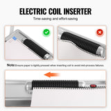 Coil Spiral Binding Machine, Manual Book Maker with Electric Binding, 46-Holes Binding 500 Sheets Punch Binder, with 100pcs 5/16'' Coil Binding Spines, for Letter Size, A4, A5