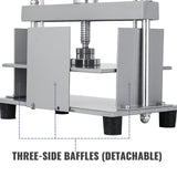 Manual Paper Press Machine, 12x8.6 inch for A4 Sized Papers Flatting Machine, 10cm Thickness Steel Frame Manual Flat Paper Press Machine, Papermaking Book Press