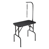 Pet Grooming Table Arm with Clamp, 808 x 460 mm Dog Grooming Station, Foldable Pets Grooming Stand for Medium and Small Dogs, Free No Sit Haunch Holder with Grooming Loop, Bearing 99.8kg