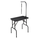 Pet Grooming Table Arm with Clamp, 808 x 460 mm Dog Grooming Station, Foldable Pets Grooming Stand for Medium and Small Dogs, Free No Sit Haunch Holder with Grooming Loop, Bearing 99.8kg