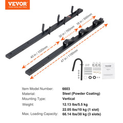 VEVOR Trimmer Rack, 3 Place Weeder Trimmer Rack, Locking Trim Holder Landscape Trailer Rack Carrier Mount on Open Pickup/Trailer Enclosed Trailers, Pair