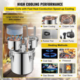 3 Pot 12L Alcohol Distiller Water Wine Boiler Home Brew Moonshinestill