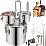 3 Pot 12L Alcohol Distiller Water Wine Boiler Home Brew Moonshinestill