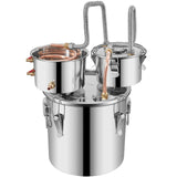 3 Pot 12L Alcohol Distiller Water Wine Boiler Home Brew Moonshinestill