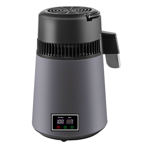 Home Water Distiller Distilled Water Maker 4 L with Dual Temp Display Grey