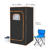 Portable Steam Sauna Tent Full Size 2000W Personal Sauna Blanket W/ Chair,880 x 880 x 1780 mm