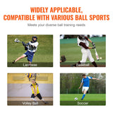 Lacrosse Rebounder for Backyard, 5x7 Ft Volleyball Bounce Back Net, Pitchback Throwback Baseball Softball Return Training Screen, Adjustable Angle Shooting Practice Training Wall with Target