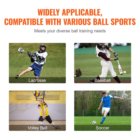 Lacrosse Rebounder for Backyard, 5x7 Ft Volleyball Bounce Back Net, Pitchback Throwback Baseball Softball Return Training Screen, Adjustable Angle Shooting Practice Training Wall with Target