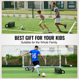 Soccer Rebounder Board, 32"X12" Portable Soccer Wall with 2 Angles Rebound, Foldable HDPE Kickback Rebound Board, Soccer Training Equipment for Kids and Adults, Passing & Shooting Practice