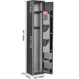 Gun Safe Rifle Safe with Digital Keypad & Lock for 3 Rifles and 4 Pistols
