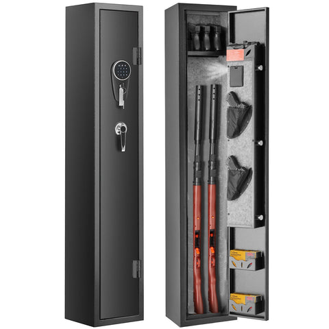 Gun Safe Rifle Safe with Digital Keypad & Lock for 3 Rifles and 4 Pistols