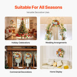 Artificial Decorative Wreath 60.96 cm Red Orange Yellow Hydrangeas Roses