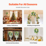 Artificial Decorative Wreath 58.42 cm Blue White Green Hydrangeas Roses