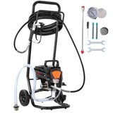 Stand Airless Paint Sprayer, 950W 3000PSI High Efficiency Electric Airless Sprayer With Cart, Fine And Even Painting Effect, Paint Sprayers for Home Interior and Exterior Furniture and Fences