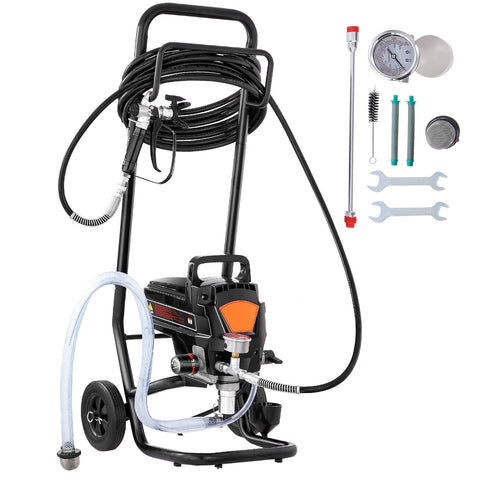 Stand Airless Paint Sprayer, 950W 3000PSI High Efficiency Electric Airless Sprayer With Cart, Fine And Even Painting Effect, Paint Sprayers for Home Interior and Exterior Furniture and Fences