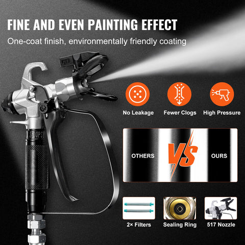 Stand Airless Paint Sprayer, 950W 3000PSI High Efficiency Electric Airless Sprayer With Cart, Fine And Even Painting Effect, Paint Sprayers for Home Interior and Exterior Furniture and Fences