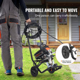 Stand Airless Paint Sprayer, 950W 3000PSI High Efficiency Electric Airless Sprayer With Cart, Fine And Even Painting Effect, Paint Sprayers for Home Interior and Exterior Furniture and Fences