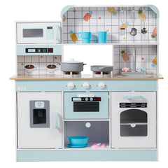 VEVOR Kitchen Playset Kids Pretend Cooking Play Toy 24 Piece Accessories White