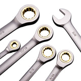 Combination Wrench Set 24 PCS SAE 1/4" - 7/8" Metric 8-19mm Organizer Rack