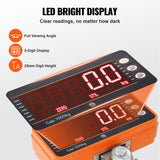 Digital Crane Scale, 2200 lbs/1000 kg, Industrial Heavy Duty Hanging Scale with Remote Control, Cast Aluminum Case & LED Screen, High Precision for Construction, Factory, Farm, Hunting (Orange)