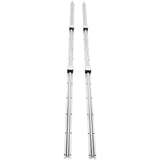 Linear Guide Rail Set, SBR16 2000mm, 2 PCS 78.7 in/2000 mm SBR16 Guide Rails and 4 PCS SBR16UU Slide Blocks, Linear Rails and Bearings Kit for Automated Machines DIY Project CNC Router Machines