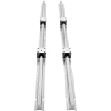 Linear Guide Rail Set, SBR20 1000mm, 2 PCS 39.4 in/1000 mm SBR20 Guide Rails and 4 PCS SBR20UU Slide Blocks, Linear Rails and Bearings Kit for Automated Machines DIY Project CNC Router Machines
