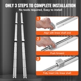 Linear Guide Rail Set, SBR20 2200mm, 2 PCS 86.6 in/2200 mm SBR20 Guide Rails and 4 PCS SBR20UU Slide Blocks, Linear Rails and Bearings Kit for Automated Machines DIY Project CNC Router Machines