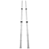 Linear Guide Rail Set, SBR20 2200mm, 2 PCS 86.6 in/2200 mm SBR20 Guide Rails and 4 PCS SBR20UU Slide Blocks, Linear Rails and Bearings Kit for Automated Machines DIY Project CNC Router Machines