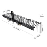 Tow Behind Landscape Rake, 1.8m Tow Dethatcher with 32 Steel Tines, Lawn Dethatcher Rake Attaches to Category 1, 3 Point Hitch for Tractor, for Leaves, Pine Needles, Straw, and Grass