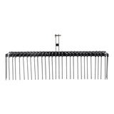 Tow Behind Landscape Rake, 1.8m Tow Dethatcher with 32 Steel Tines, Lawn Dethatcher Rake Attaches to Category 1, 3 Point Hitch for Tractor, for Leaves, Pine Needles, Straw, and Grass