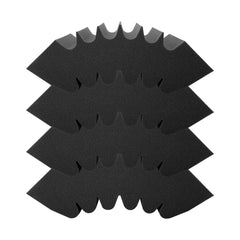 VEVOR Acoustic Foam Panels 4 Pack 16.5 x 6.3 x 12 in Adhesive for Wall Ceiling