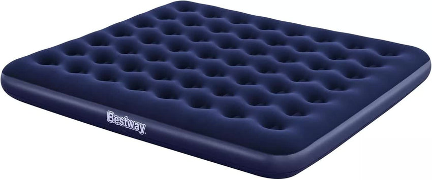 Bestway 2.03m x 1.83m x 22cm Air Mattress King Inflatable Air Bed Indoor/Outdoor Heavy Duty Durable Camping