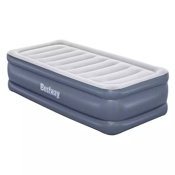 Bestway 1.91m x 97m x 51cm Tritech Air Inflatable Mattress Twin Built-in AC Pump