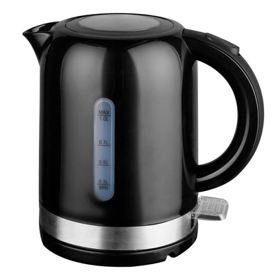 1L Black Electric Kettle High Grade Abs Material