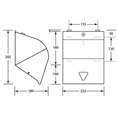 Stainless Steel Roll Towel Dispenser